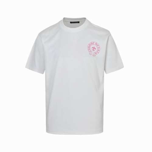 本地自取：160 chrome Hearts/克罗心 25Ss 梵文马蹄印花短袖 定织定染300G纯棉双纱紧密棉面料，触感细腻厚实柔软，透气舒适。本款单品以梵文