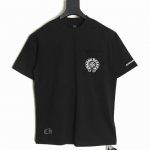 本地自取210 chrome Hearts 克罗心 前后马蹄印花短袖T恤 采用直喷进口机器印花 五金辅料均开磨定制 正确配置 黑色2025克罗心正品包装 280