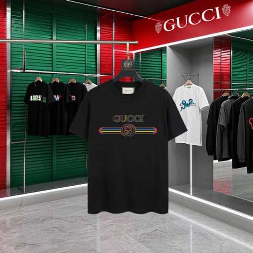 上新款号：G770 Gucci~古驰 2025新款高品质圆领短袖T恤 袖口车有进口绣花标 定制定染,手感非常舒服 超级百搭好看的一款短袖 三标齐全 非市场普通版