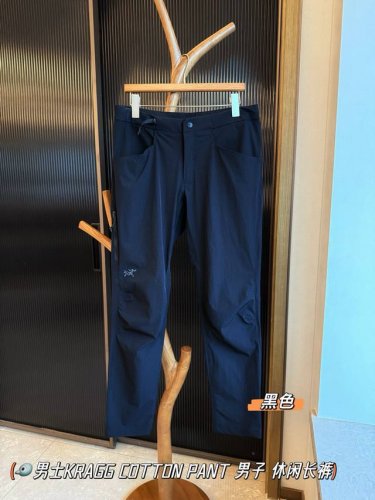 男子专业攀登裤休闲长裤 Size:黑色 M-3Xl 日常都合身直筒设计 一条应对任意场景 全天候天气变化Arc'teryx始祖鸟 Kragg Cotton An