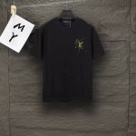 款号：A154 路易威登 Lv前后Logo短袖T恤男女时尚同款 2025Ss新款纯棉双纱 定制面料采用威化布织法，超高端针织工艺，版型紧致立体，顺滑，上身舒适透