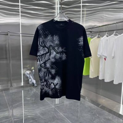 鸟牌 2025春夏新款 圆领短袖T恤 印花+拉浆 男女同款 S M L Xl Xxl 五个码 黑色 白色