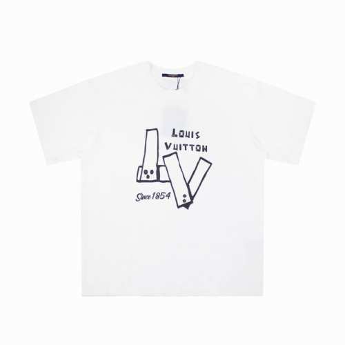 Louis Vuitton 路易威登 24Ss新款短袖T恤 原版面料开发，官方专柜同款！ 印花平整，立体感强！手感柔软透气、不易脱落、不开裂、弹力十足！ 螺纹采
