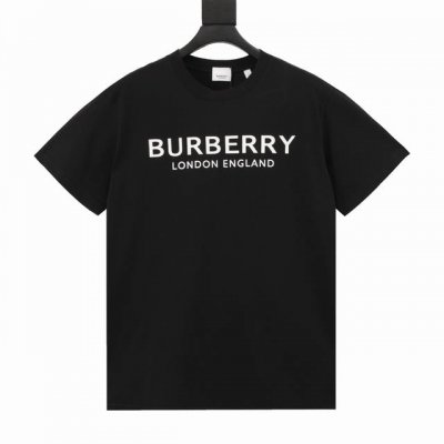 顶级最高版本 Burberry 巴宝莉 Bbr 经典胸口双字母图案圆领短袖T恤半袖 男女同款 情侣款 宽松版型 最高版本 原版面料 高版本 高品质 所有细节 面