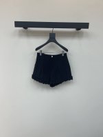 lefame*拉飞姆25新款荷叶边高腰阔腿短裤，法式优雅气质名媛风！白富美必入！定制立体拼接荷花边，显高显瘦巨好穿，自带颜值效果，时髦精的大爱，版型也很绝 上身