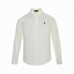 ralph Lauren 拉夫劳伦 24Fw 刺绣小标衬衫 拉夫劳伦春夏亚麻衬衫战马小标刺绣防晒外套，选用100%高支亚麻材质制作而成，面料手感细腻软糯，清爽的