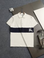 巴宝莉 Burberry 微宽版型M-3Xl 25Ss最新最顶级独家限定 印花拼接专柜款 超爆翻领纽扣polo衫 经典战马印花精美工艺 320克洗水面料T恤作为
