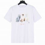 Givenchy纪梵希卡通猫咪印花短袖T恤 面料采用260克重精梳棉，定制32支1*1螺纹，成衣两遍水洗处理，面料舒适亲肤无异感，定制定染面料，纺织密度高，垂感