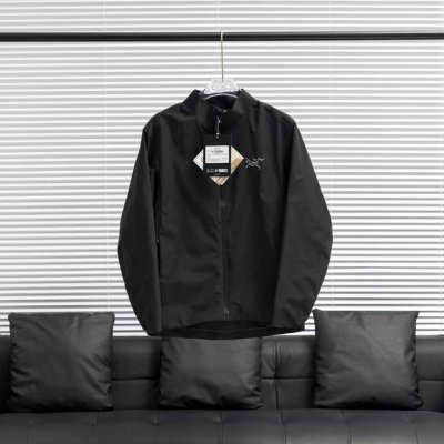 工厂p直供 Arc'teryx丨始祖鸟Solano Jacket索拉诺立领刺绣版夹克 配色：黑色 隐秘灰 幽雾绿 尺码：S-Xxl