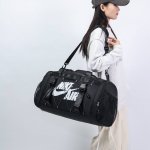 90，Nike耐克 街头潮流男女休闲斜挎包个性户外运动大容量旅行包短途出差行李包健身训练包 尺寸:55×30×26