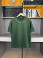 140 ch高版本克罗心Chrome Hearts 2025春夏新款十字贴布水洗喷马溜短袖T恤，面料：26支双纱 320克重，安格拉红线织围，重洗水炒色+喷马溜