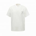 9052# Arc'teryx 始祖鸟 小鸟字母Logo 印花双纱纯棉短袖 - 270G双纱纯棉顶级面料 手感柔软 百分百纯棉独家出货 定染硫化黑无尘处理面料