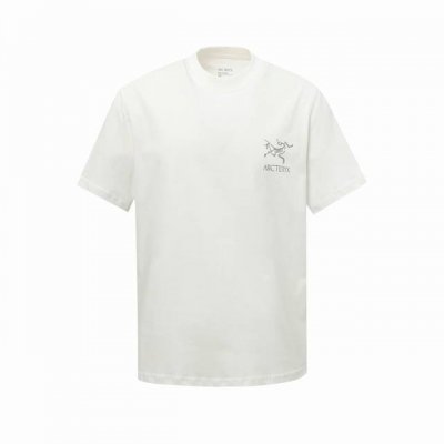 9052# Arc'teryx 始祖鸟 小鸟字母Logo 印花双纱纯棉短袖 - 270G双纱纯棉顶级面料 手感柔软 百分百纯棉独家出货 定染硫化黑无尘处理面料