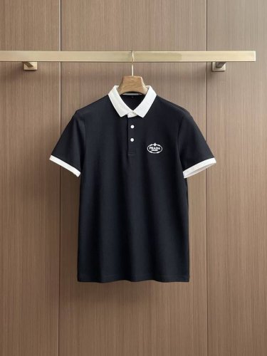 普拉达 2025Ss夏季新款字母Logo男士翻领polo衫 经典商务男款 高端男装的天花板级别的商务男款 简约时尚大气不失优雅 单穿内搭体面过人 品质控 细节控