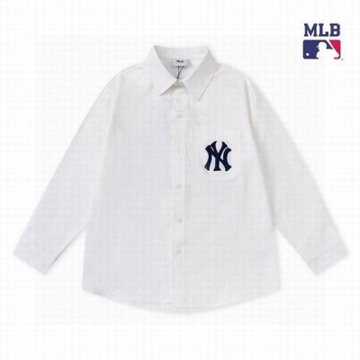 款号：141 Mlb新款梭织大Logo老花衬衣，男女同款，前面大标采用万针刺绣，后背标志性大Logo很有设计感，日常通勤随便穿搭都很Nice，面料轻薄舒适，四季