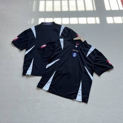 顶级版本 纯原臻品Supreme Fw24 Week10 Crest Soccer Jersey Lotto联名合作款 胸前徽章图案刺绣Logo拼接拼色解构美式