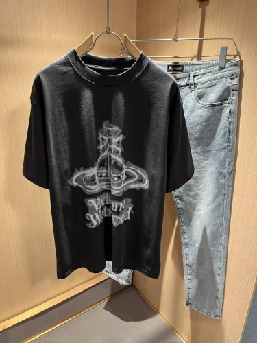 Vivienne Westwood 薇薇安 威斯特伍德 2025春夏新款男女同款短袖T恤 意大利原厂订单渠道 极具个性高级风 标志Logo印花工艺设计 宽松阔版