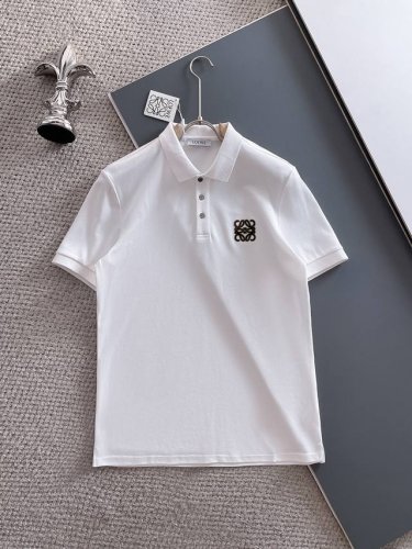罗意威 25Ss春夏新款网眼珠地棉布翻领短Tee，男士经典标识刺绣商务休闲短袖Polo衫！贸易公司渠道稀出，同步官网发售！全新一季高端重磅级臻品，属于明星级的一