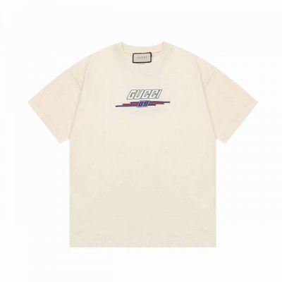 隔天到 Gucci 古驰 腰带 双G字母刺绣% Logo标识精致升级 原版面料 官方同款 短袖T恤 定制 同缸染面料 手感非常舒服 春夏最新版本 颜色: 杏色