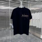 鸟牌 2025春夏新款 手绘泼墨 经典款式 潮流必备 定制面料 上身超舒服 男女同款 S M L Xl Xxl 五个码 黑色 白色