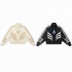802 Adidas 阿迪达斯刺绣短款拉链开衫外套上衣夹克 材质塔丝绒材质 手感细腻 上身舒适 定制五金拉链头 原版阿迪达斯三叶草Logo 定制包装 立领设计
