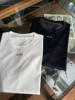 2025春夏新款Loro Piana诺悠翩雅圆领短袖，针织棉面料，黑色白色M-Xxxl