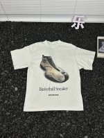 Balenciaga巴黎世家25夏季新品Basketball Sneaker 印花球鞋宽松休闲运动短袖T恤 - 时尚弄潮儿们看过来！Balenciaga巴黎世家