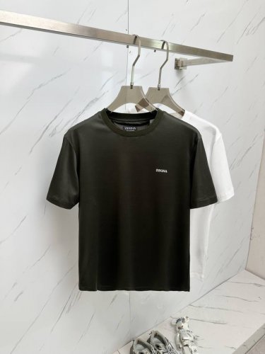 Zegna 2025Ss夏季最新品，专柜同步有售，原单狠货，时尚休闲圆领短袖T恤，上身舒适！吸睛而有亮点，采用进口原版面料，顶级工艺字母图案Logo，简单而不失