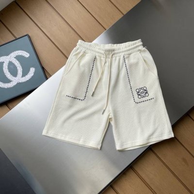 专柜还原顶级复刻版 2025新款Loewe罗意威刺绣字母Logo绣花休闲情侣拼色织带五分短裤 采用重磅透气层原版面料，质感一流，作为当下超火的品牌，没有夸张的设