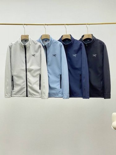 Arc'teryx立领软壳外套 官网同款.始祖鸟*Arc'teryx2025年春秋新款男士休闲立领小标软壳加绒轻量夹克！！ 高端货订制拉链.鸟家新品，强烈推荐自