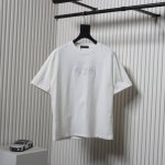 Louis Vuitton 路易威登 Lv 25Ss 刺绣三花短袖T恤面料采用定制240G 26支特滑双股精棉平纹高密无尘全棉布料 前幅高密度加厚 走线平整 代