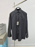 p280 bal 巴黎 25Ss新款条纹棉质长袖衬衫 宽松版型 男女同款！ 码数：S-Xl