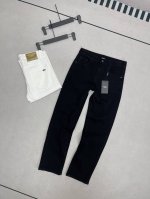 芬迪 Fendi 小怪兽眼睛简约复古经典黄标Logo直筒牛仔裤 2025最新品，专柜同步有售，原单狠货，水洗休闲牛仔裤，进口原版水洗一体面料，舒适有弹性，版型超