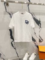 Dior 迪奥 320克圆领短袖T恤 重工艺前后幅蜜蜂字母Logo刺绣 官方同步 1:1原版开模 时尚个性 百搭潮流 纯原品质 原版洗水面料 吊牌 领标 水洗麦