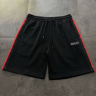 爆款推荐 gucci古驰2025新款Logo绣花织带短裤 原版面料高版本高品质 网红明星同款 跟原版50支双股面料 Logo小标绣花+拼接织带工艺 手感非常舒服