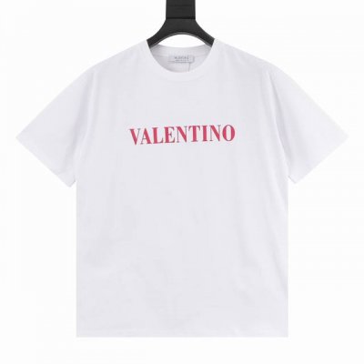 Valentino华伦天奴 Vltn 25Ss 红字母印花短袖T恤 轻奢主义 男女日常通勤穿搭必备单品 正确版本 随意对比 详细特征 260克100% 纯棉双纱