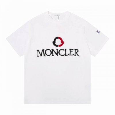 隔天 25Ss早春新品 Moncler 蒙口刺绣短袖 Logo标识精致升级，灵感源自八十年代复古 原版面料 官方同款 短袖T恤 定制260克同缸染面料 手感非常