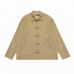 顶级复刻版本 Ralph Lauren 拉夫劳伦中式刺绣灯芯绒复古长袖衬衫唐装外套 - 款号：W247012 - 颜色：黑色 卡其色 藏青色 - 顶级复刻版本