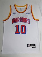款号S10 顶级刺绣版本带赞助表 吉米巴特勒Icon Edition 25赛季城市版球衣Nike Nba勇士队10号刺绣球衣 颜色：复古白 尺码：S M L X