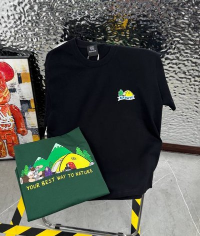 kolon Sport 可隆Jeon Handful插画师联名25夏季新款印花休闲宽松情侣款 短袖T恤Dt1043 细节:版本一比一复刻，吊牌 领标 水洗。 面