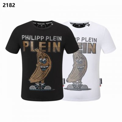 pp 德国潮牌菲利普 普莱茵philipp plein 春夏男士新款短袖T-Shirt， 高品质出厂 侧边大唛 完美细节 彰显高贵品质 Color 黑色白色 S