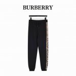 burberry 巴宝莉 侧边压胶Logo字母格纹长裤 专柜同步在线，原版4900国内专柜购入，定织蓝光380G纱线，坯布水洗手感、布面、垂感达400G！五金独