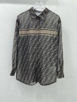 fend*芬 迪 25新款翻领网纱衬衣 Logo图案标新立异 通体双F 高贵典雅大气 自带高级感 适应所有场合！别具一格的元素日常优雅又时髦巨百搭 颜色很好看