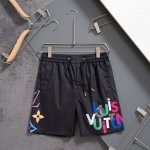 louls Vultton 路易威登 2025春夏季新款休闲高品质 速干裤梭织面料 沙滩裤 超高端品质3D数码印花工艺制作而成 原版复刻 整体提花最新字母联盟L