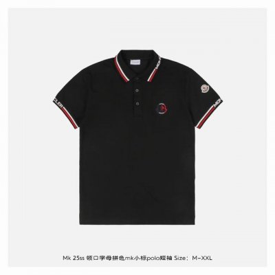 moncler 蒙口 25Ss 领口字母拼色Mk小标polo短袖 纯棉珠地棉面料经典款polo衫 经典系列 图案装饰让商务休闲风增添了经典的色彩 整体高级简单大