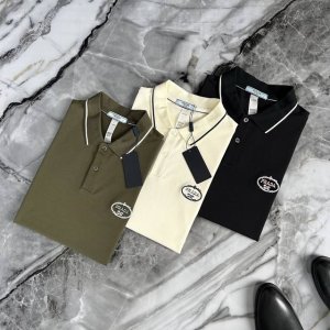 prada 普拉达 2025春夏专柜新款 高端优雅男士定制 顶级时尚休闲商务原单polo衫翻领衫 25Ss高端人士必备单品 精选进口原单柔顺珠地棉面料 原版Lo