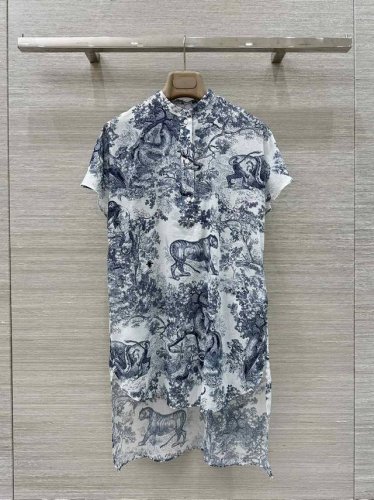 独家首发 高端原单品质Missd 25春夏新品 度假风一秒清凉感0001Fa75丛林印花连衣裙 认准我家全定位还原花高版本Vessel 茹伊丛林动物元素图案双面