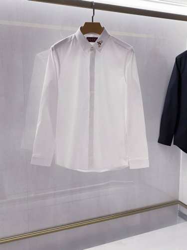 新品} G家男士高端时装款长袖衬衫新品，香港洋行渠道货，爆款之一，经典明星级单品，颜值系与品质兼备的一款衬衫！ 以设计和品质为主导的一款衬衫，通体的设计颇具G家