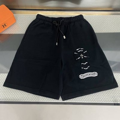纯原臻品顶级原版复刻 Chrome Hearts克罗心2025新款立体贴布绣花休闲短裤 原版面料高版本高品质 网红明星同款 定制320克牛肚棉面料 重工洗水+碧