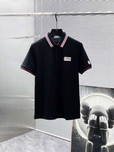 蒙口 Moncler 2025Ss夏季新款 翻领短袖T恤 polo衫 高端版本 专柜定制面料 透气舒适度高 细节无可挑剔 品牌元素设计理念 体现高品质 手感细腻